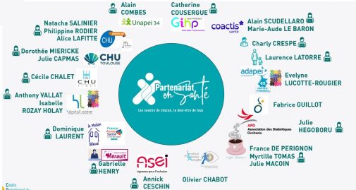 Personnes et structures ayant co-construit les contenus et co-animé le webinaire, soutenus par l’équipe opérationnelle du COPS et l’ARS Occitanie.
Personnes et structures ayant co-construit les contenus et co-animé le webinaire, soutenus par l’équipe opérationnelle du COPS et l’ARS Occitanie.
